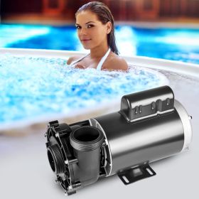 2 Speed SPA Pump, 56-Frame, AC 220-240V Hot Tub SPA Pump, 4HP/210GPM/65.61ft High Speed Or 0.7HP/103GPM/16.07ft Low Speed, 2' Port 90° Rotational