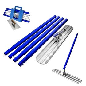 Bull Float Concrete Tools,48''×8'' Magnesium Aluminum Alloy Concrete Float with 4 Combinable Handles,Concrete Bull Float with Carrying Toolbox,Tr