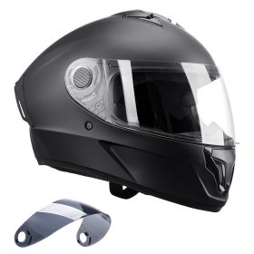 Motorcycle Helmet, Full Face, Smart Street ABS & High Density Helmet with Bluetooth Slot & Interchangeable Lens