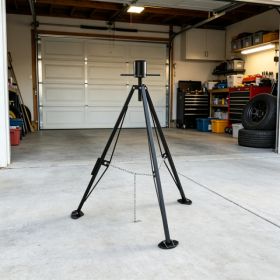 5th Wheel Tripod Stabilizer, 5000 Lbs Load Capacity, 35inch-57inch Adjustable Height, Tripod Jack For Fifth-Wheel Trailers, RVs & Campers (Option: 91237476)