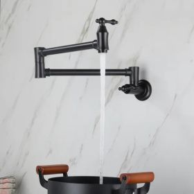 Folding faucet Pot Filler Faucet Wall Mount (Option: as picture)