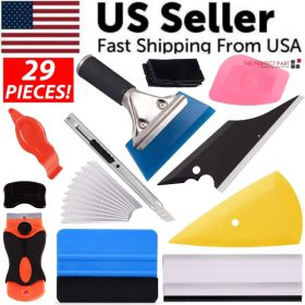 29 PCS Window Tint Tools Kit Car Auto Film Tinting Scraper Squeegee Installation (Option: Default Title)