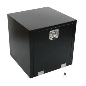 Tool Box Black, size 24"*24"*24", single lock, double pull cableMT018054(Ban the sale oF Amazon & Temu)(No refunds without reason) (Option: 36817183)