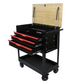 Metal Multi-tool Cart (Option: BlackRed)