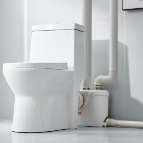 Macerator Pump 500W 29 GPM Flow 26 Ft Head Lift Pump For Toilet Basement Sink (Option: White)