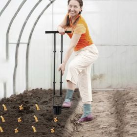 Ergonomic Long Handle Bulb Planter, 5-in-1 Multifunctional Garden Planting Tool for Effortless No-Bend Digging (Option: as pic)