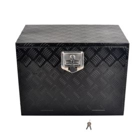 24''Black Aluminum Tool Storage Box Fit For Pickup Truck Bed + Lock MT018006(Ban the sale oF Amazon & Temu)(No refunds without reason) (Option: 81758181)