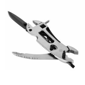 Outdoor Camping Portable Multifunctional Combination Tool (Type: Survival Tool, Color: Silver)