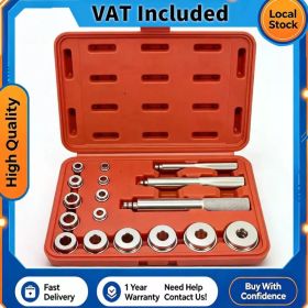 17Pcs Wheel Bearing Seal Driver Tool Set Aluminum Alloy Universal Bearing Race Install Removal Kit with Red Storage Case for Car Truck Motorcycle (Option: as show)