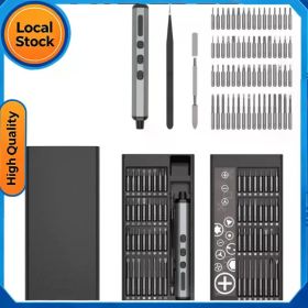 Screwdriver Set 68 in 1 Small Screwdriver Cordless - 64 S2 Preicison Bits, 5 Torque Settings, Mini Power Screwdriver Repair Tool Kit for PC RC (Option: as show)