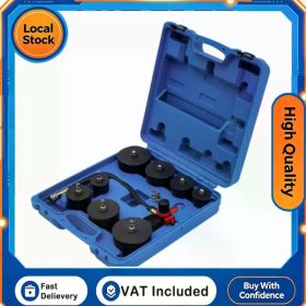 8PCS Turbo System Leak Tester Kit Turbocharger Boost Leak Test Detector Tool For Most Cars Professional Automotive Diagnostic Equipment (Option: as show)